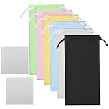 Pebipoo 6pcs Sunglasses Eyeglasses Microfiber Soft Pouch Bag Storage Bag with 2pcs Glasses Cloth (Multi Color)