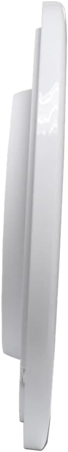 Quartz Stone Clock Silent Wall Clock Accurate Thermometer Humidity Indoor Outdoor Pool Patio (Color : White, Size : One Size) (White One Size)