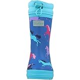Hatley Boy's Girl's Sherpa Lined Printed Wellington Rain Boots, Prancing Horses, 4 UK Child - Image 6