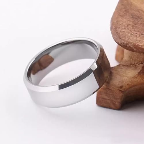 Image of Lila Stainless Steel Titanium Matte Finish Ring Wedding Band Ring for Men Women Boys Girl