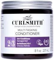 CURLSMITH Multi-Tasking 3-in-1 Curl Conditioner, Use as a Protein-Rich Rinse Out, Leave In or Deep Conditioner, For All Curl Types, Vegan & Cruelty-free