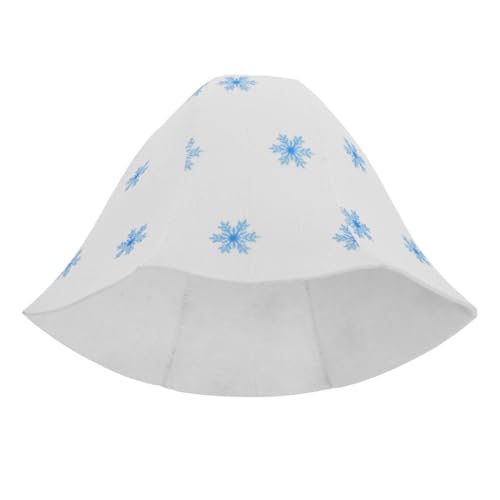 ELAYARD Non-Woven Sauna Hat for Men and Women Insulating Bath Cap for Steam Rooms Soft Felt Material Protects Hair from Moisture Comfortable and Breathable Design White