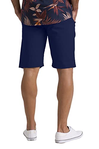 Mens Chino Half Pants Slim Fit Classic Casual 100% Cotton Flat Front Golf Beach Summer 9" 5-Pocket - USA Size 30W-40W3