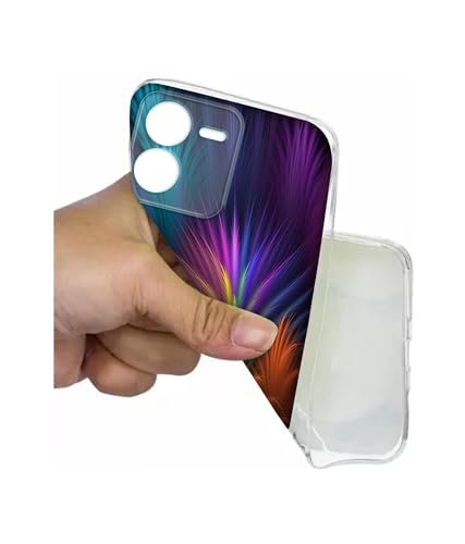 Image of Casotec Multicoloured Design Printed Silicon Soft TPU Back Case Cover for iQOO Z9 5G