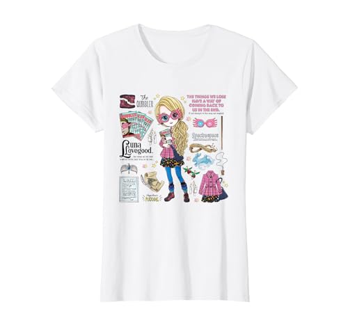Harry Potter Everything That is Luna Lovegood T-Shirt, Women, White, 3X-Large
