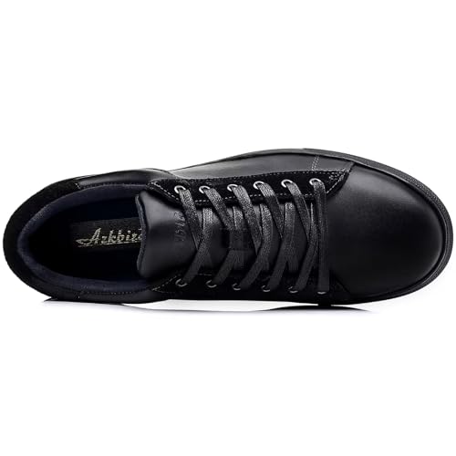 Image of Arkbird Casual Sneakers, Breathable Lace-Up Leather Walking Shoes Comfortable Fashion Sneakers for Men Daily Work