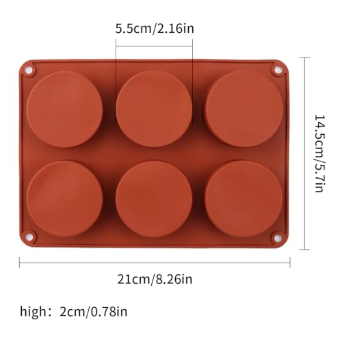 Brand Silicone Muffin Pan - 6 or 8 Cups Non-Stick Cupcake Molds, Food Grade Silicone Baking Tray for Making Egg Muffins and More - Image 3