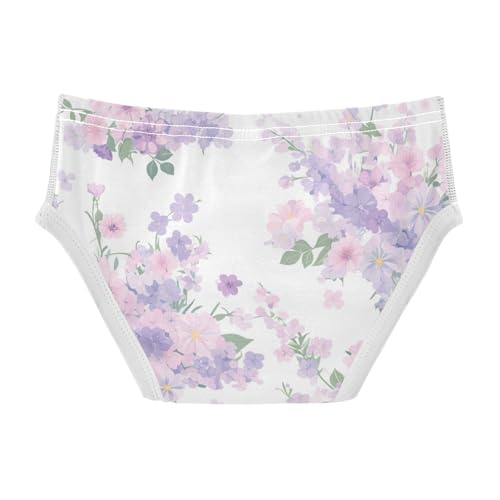 KLL Purple Flowers Baby Boys Soft Nighttime Underwear Cute Children Panties2