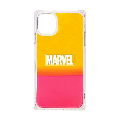 Premium Style iPhone 11用 ネオンサンドケース [ロゴ/イエロー＆ピンク] PG-DLQ19B17MVL