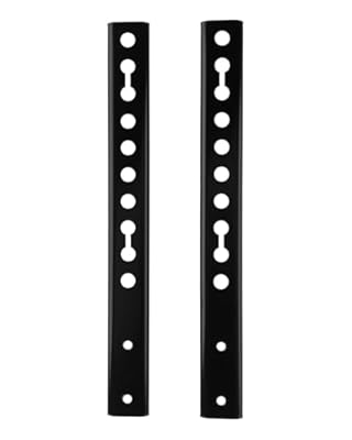 IFCASE Steel VESA Extension Brackets for TV Ceiling/Wall Mounts, Adjustable Heavy Duty Vertical VESA Extender Replacement Bracket (Black)