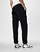 Nike Women's Sportswear Club Fleece Mid-Rise Oversized Cargo Sweatpants, Black/White, Medium