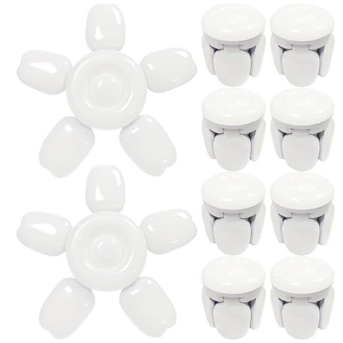 TTiiLoe 50W Garage Light with 5+1 Deformable Panels, 6000K Ultra Bright LED Ceiling Light Fixture, E26/E27 Screw-in Shop Lighting for Basement Attic Workshop Barn Warehouse, 10 Pack