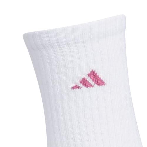 Image of adidas Kids Athletic Cushioned 6-Pack Crew (Little Kid /Big Kid /Adult)