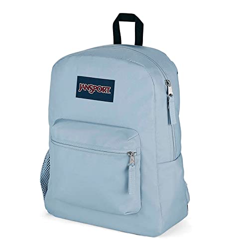 Image of JanSport Cross Town Backpack 17 inch x 12.5 inch x 6 inch - Simple Bag for Everyone with 1 Main Compartment, Front Utility Pocket - Premium Class Accessories - Blue Dusk