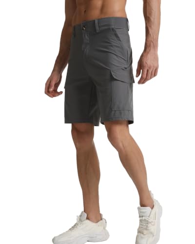 Image of Men's Lightweight Hiking Work Cargo Shorts 9 inch-5 Pockets