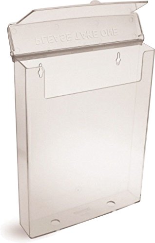 SFS New Single Pocket Dispenser for Leaflets and Brochures (A4) - Clear Plastic Outdoor Leaflet Dispenser