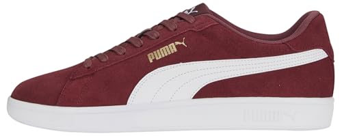 Image of Puma Men's Smash 3.0 Sneaker, Wood Violet Puma White Puma Gold, 7.5 UK