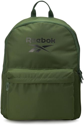 Reebok Element バックパック - 多目的 広々としたブックバッグ 学校のジムや旅行に - 男女兼用 日常用バッグ, エレメントグリーン。, One Size, エレメントバックパック。
