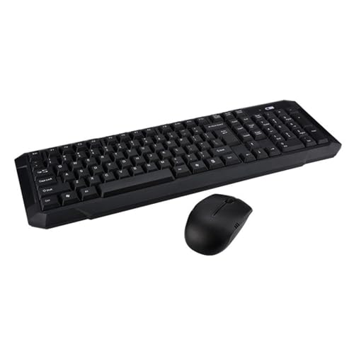 Teclado y ratón inalámbricos Tofficu con diseño ergonómico de ABS para mayor comodidad en casa