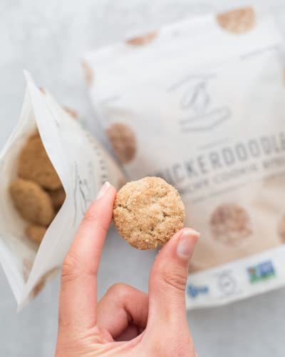 Bakeology Gluten Free Cookies - Crunchy Mini Vegan Cookies Bites - Gluten Free Dairy Free Snacks - Enjoy Plant Based Dessert Sweets - Made With Coconut Oil And Pure Ingredients - Snickerdoodle #TOP2