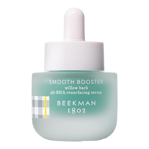 Beekman 1802 Smooth Booster Willow Bark Exfoliating Face Serum - Fragrance Free - 0.5 fl oz - Smooths Bumpy Skin, Resurfaces & Exfoliates - Good for Sensitive Skin - Vegan & Cruelty Free