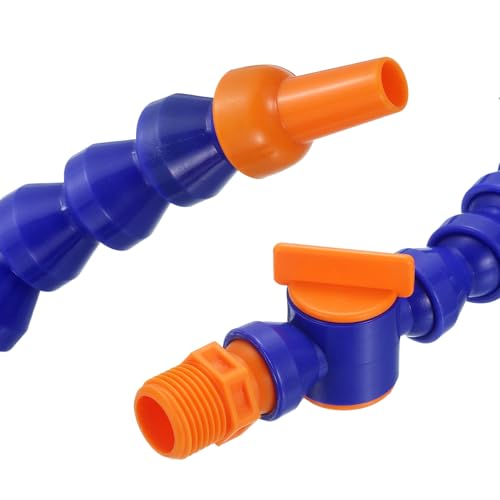 Mangueras flexibles de plástico G3/8 de 300mm para sistemas de refrigeración de tornos CNC, 4 uds 6