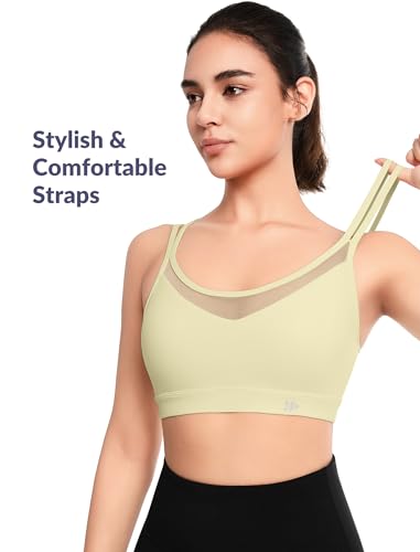 Yvette Sports Bra Lightweight Cloud Series for Women Mesh Splicing Style4