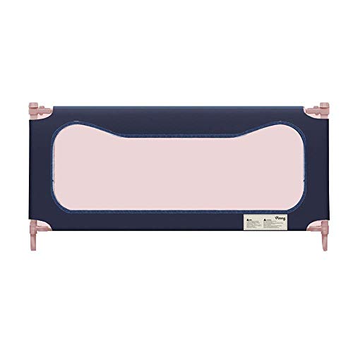 Barrière de lit bébé bleue 1,5m avec levage vertical réglable - 2