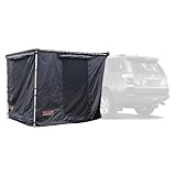 ROAM RV Awnings Room Accessory with PVC Floor - Waterproof Rip-Stop Fabric Retractable Awning Tents for Camping - Overlanding Accessories (8' x 8', Black)
