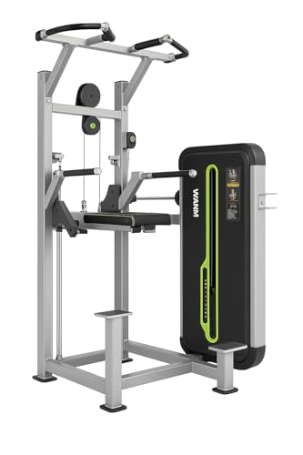 MiM USA Commercial Weight Assisted Dip Chin up Machine | Pull Up Machine| Professional Upper Body Workout Equipment