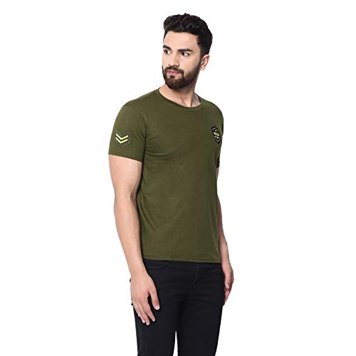 Image of London Hills T Shirt for Men Round Neck | Mens T-Shirts | Tshirt Shirts Men | Tshirt for Man | T Shirt for Mens | Cotton Blend Solid Half Sleeve Regular Fit Casual Tee