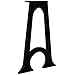 YELWHI Dining Table Legs 2 pcs with Arched Base A-Frame Cast Iron,Industrial Style AFrame Dining Table Legs Durable Cast Iron Table Accessories, Table Bases