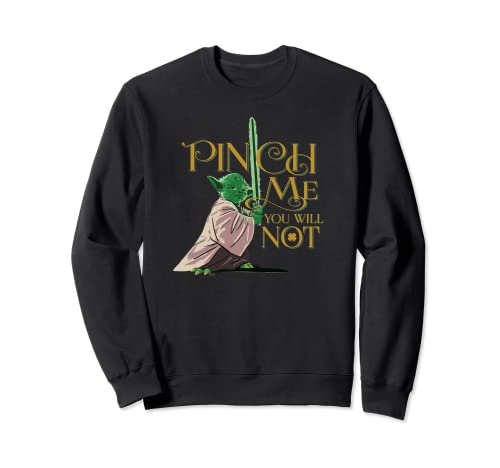 Sweatshirt Star Wars Yoda pour éviter les pinces de la Saint-Patrick avec humour