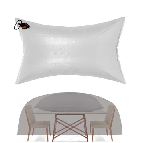 Patio Furniture Cover Airbag Convenient Inflatable Sofa Bag for Outdoor Use Prevents Water & Snow Pooling Inflatable Outdoor Furniture Cover Support (47"x39")