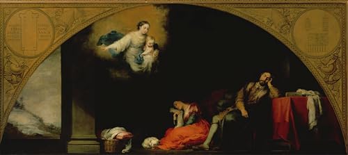Pinturas Famosas Lienzo Murillo Cuadro Historia de Santa Maria Maggiore Decoraciones del Hogar