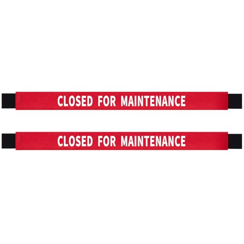 Panneau d'avertissement Closed for Maintenance sangle magnétique nylon pour encadrement porte