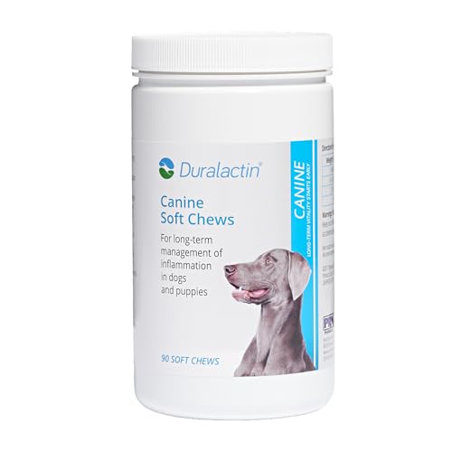PRN Pharmacal Duralactin Canine Soft Chews - Joint Health Supplement for Dogs & Puppies - Supplement with Dried Milk Protein - 90 Count
