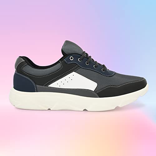 Image of Centrino Mens Casual Shoes Fashion Lace Up Non-Slip Flats Trendy Stylish All Day Comfortable Lightweight Sneakers with Extra Comfort on Heel (6029)