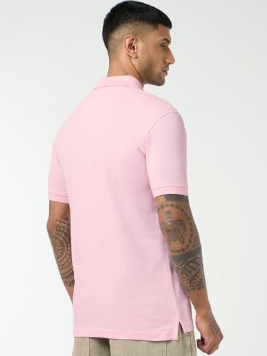 Image of Bewakoof Men Solid Regular Fit Half Sleeve Collar Pure Cotton T-Shirt