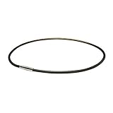 [ファイテン] ネックレス RAKUWA 磁気チタン メタルトップ ブラック/ゴールド 50cm【肩こり】【首こり】【 こり改善/緩和】【 肩こり解消グッズ】【 血行改善】