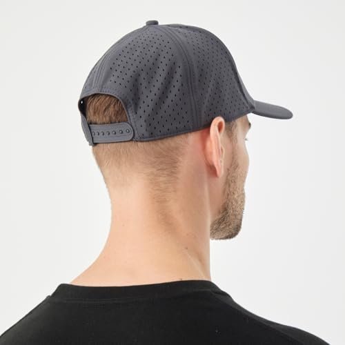 Image of Men Quick Dry Water Resistant Mesh Snapback Baseball Cap Adjustable Hat 22 inch-23.6 inch(56-60cm) for Golf Running Workout