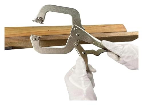 Abrazadera de soldadura de bloqueo en C resistente para carpintería, proyectos de bricolaje, herramienta de aleación de acero