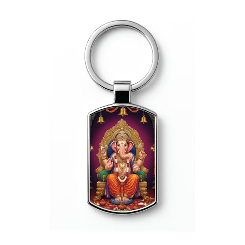 Image of Premium Double Side Glossy Metal Keychains | Motivational & God Designs - Shiva, Krishna, Ganesha, Balaji, Buddha, Hanuman, Jesus, Mata Laxmi, Shri Ram, Evil Eye - Stylish & Durable Gift Keychain