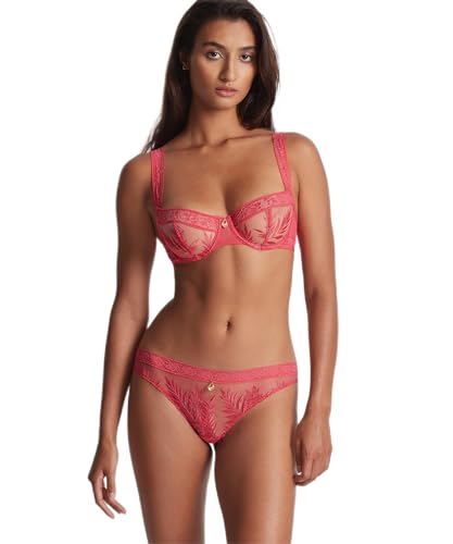 Aubade Soutien-gorge Parenthese Tropic Demi-bonnet pour femme, Rouge (Joy), 80C