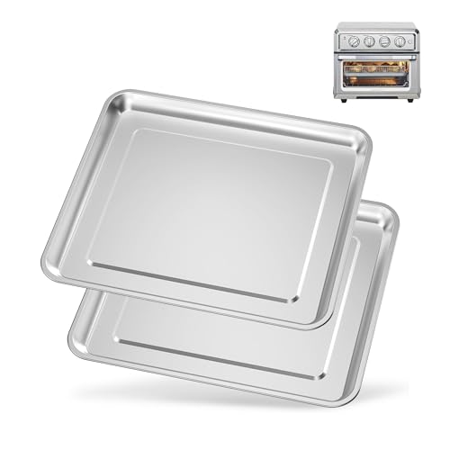 2 PCS Stainless Steel Tray Pan