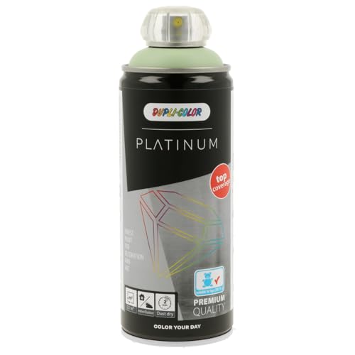 DUPLI-COLOR PLATINUM RAL 6019 weißgrün seidenmatt 400 ml Spraylack, schnelltrocknend, exzellente Deckkraft, hohe Ergiebigkeit, UV-beständig, lichtecht und langlebig