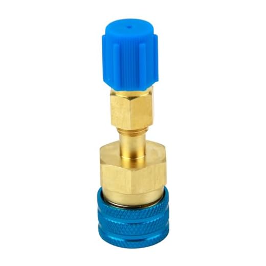 Adaptador Rápido R1234YF a R134A para Aire Acondicionado de Coche, Coche R1234YF a R134A Lado Bajo Acoplador Rápido Adaptador de Aire Acondicionado, Fácil Instalación sin Fugas