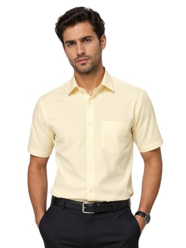 Image of Appel Touch Men's Cotton Blend Formal Shirt Half Sleeves