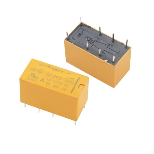 Mini relé de potencia PCB DPDT de 8 pines HUI KE HK19F para proyectos electrónicos y control de circuitos