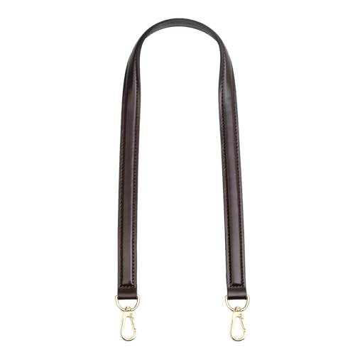 Image of Genuine Vachetta Leather Shoulder Bag Strap Replacement for Graceful Tote Bag(COFFEE-Width:0.7in&Length:27.5in)